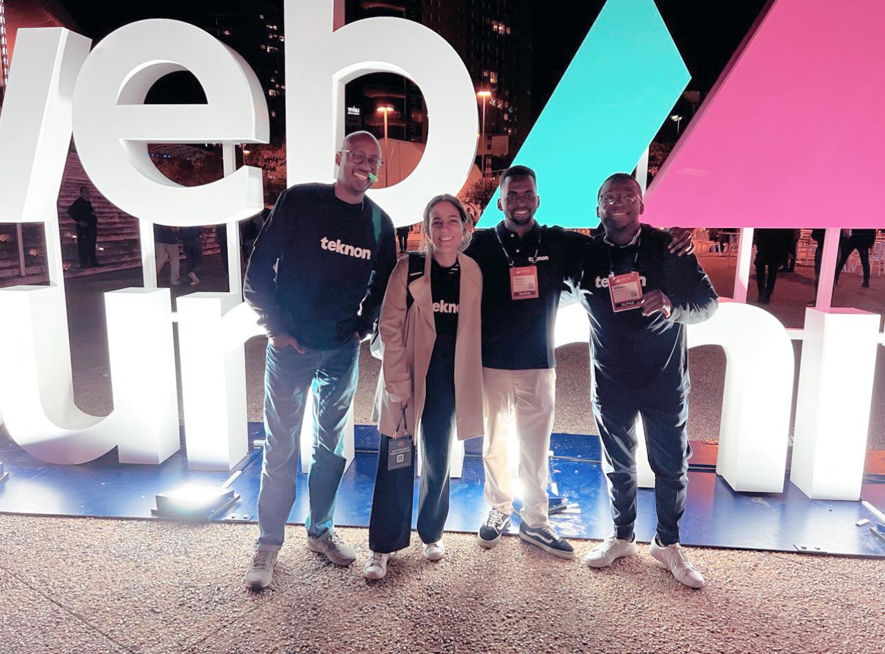 Teknon team members at an industry event
